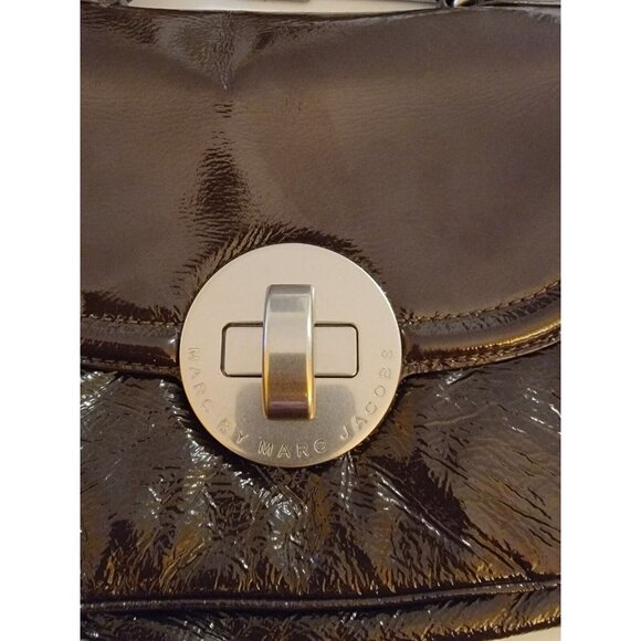 Marc By Marc Jacob Brown Patent Leather Handbag - Picture 5 of 6
